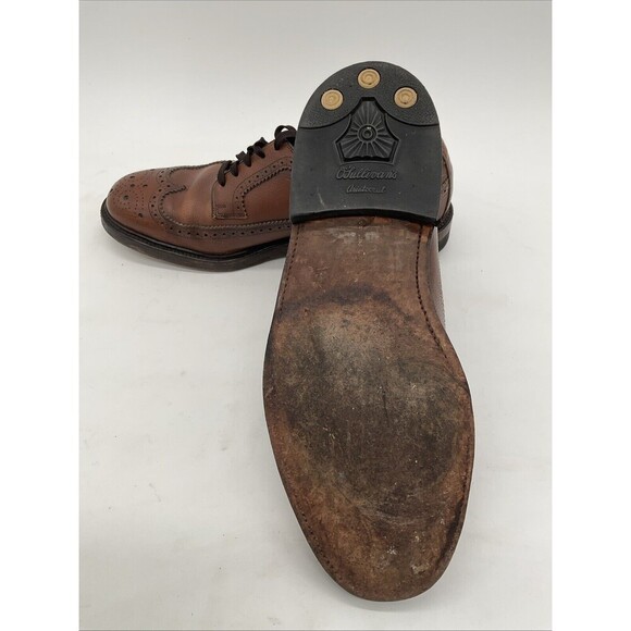 Hanover LB Sheppard Signatures 2312 Brown Leather Wingtip Shoes Size 8.5 E/C - Picture 7 of 10